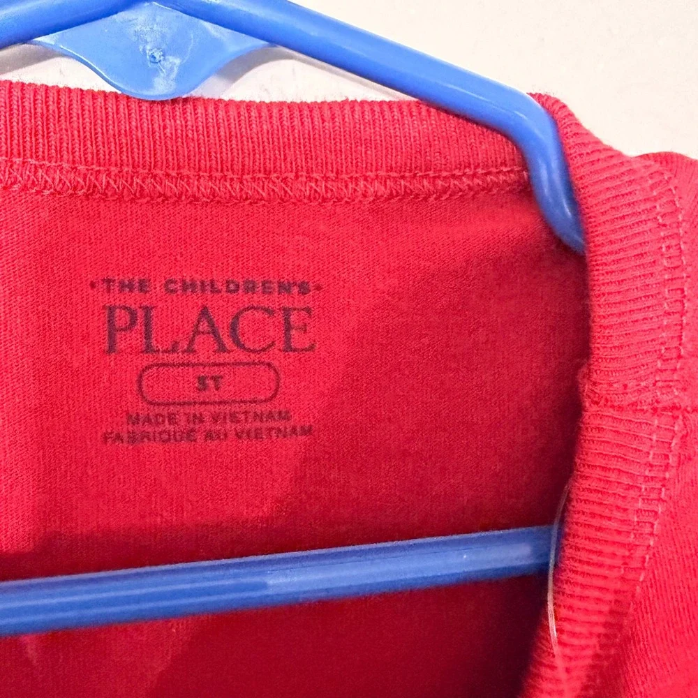 The Children's Place T-Shirt Boys 3T Red NEW Little Bro Baseball Graphic Tee 304